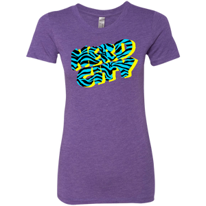 Nerd City Zebra - Purple - (Womens)