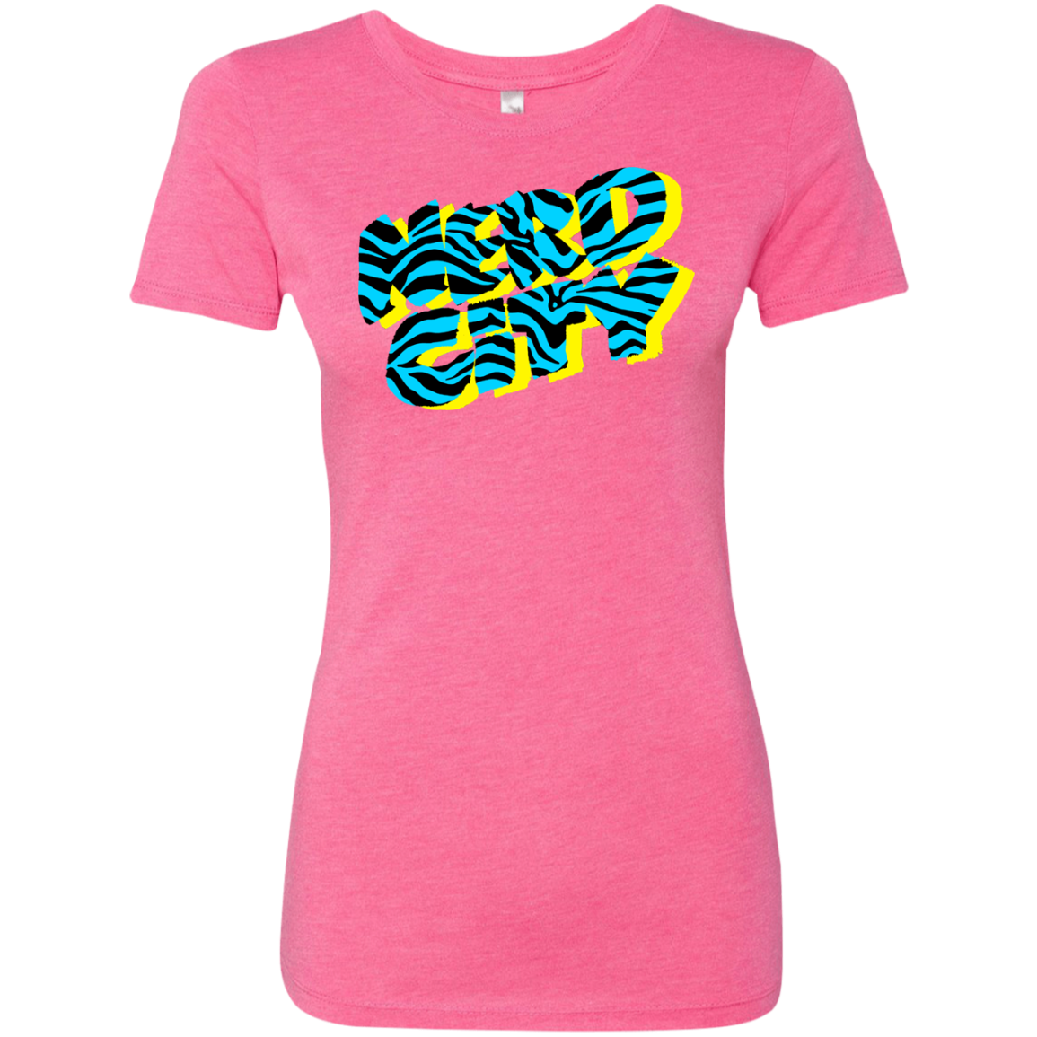 Nerd City Zebra - Pink - (Womens)